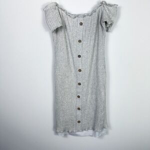 Rue21 Womens Off Shoulder Bodycon Dress Y2K Balletcore Cottage Stretch Size XL